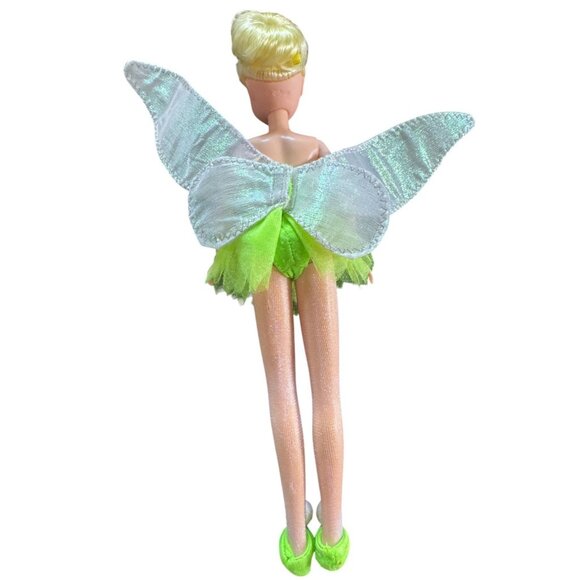 Disney Tinker Bell Doll With Glittery Wings & Green Dress - Collectible Fairy Fi - Picture 4 of 4